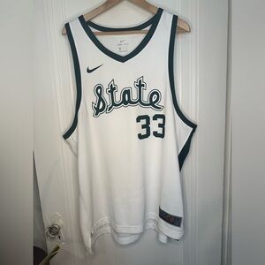 Nike Elite Michigan State Earvin Magic Johnson Basketball Jersey XXL